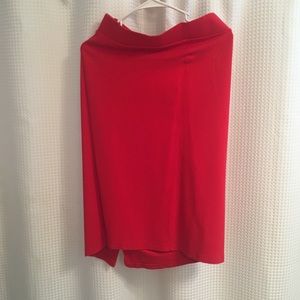 Torrid Red Pencil Skirt, 3, EUC